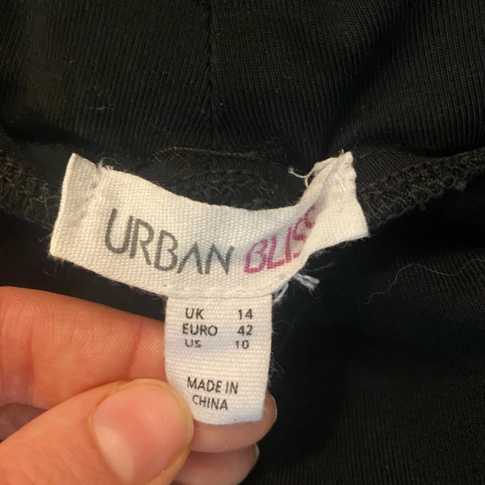 Urban Bliss Maternity Black Coated Jeans size 10 VGUC - Picture 5 of 5